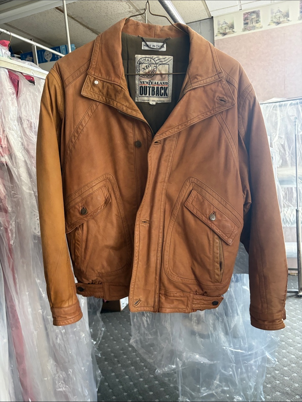 New Zealand Brown Leather Jacket - Men's